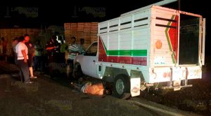 Ebrio sujeto provoco ser atropellado