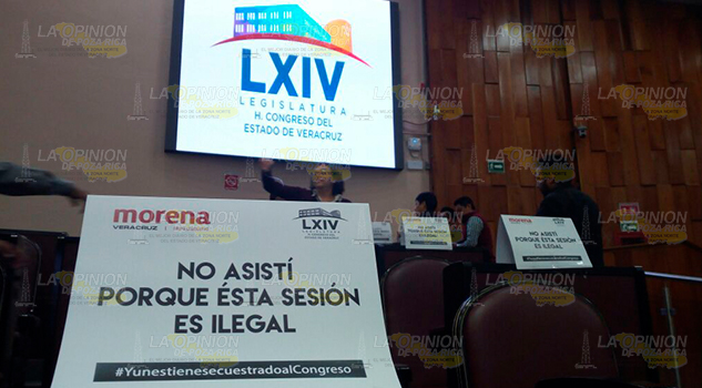 Partido Morena hizo un boicot en el Pleno del Legislativo