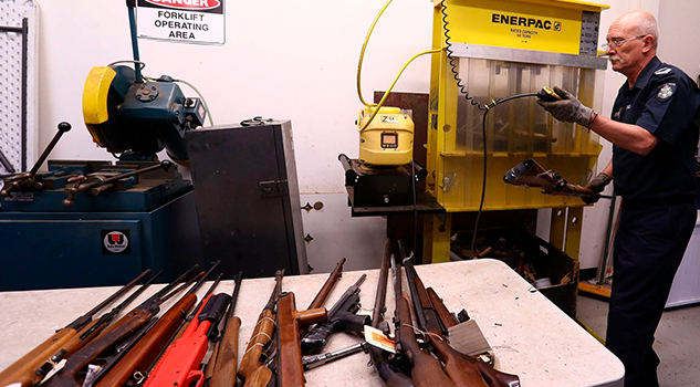 Éxito de la amnistía australiana de armas ilegales Éxito Amnistía Australia Armas Ilegales