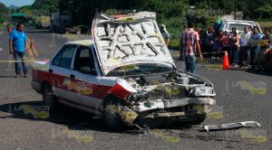 Brutal accidente entre automóvil particular y taxi Brutal Accidente Automóvil Taxi Muerto Heridos