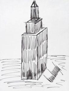 Venden por 16 mil dólares un dibujo del Empire State hecho por Trump