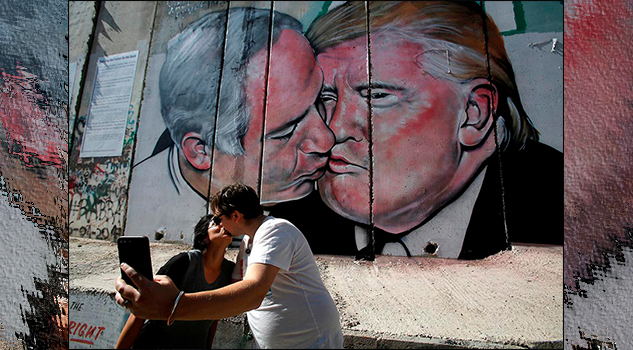 El beso en el muro de Trump y Netanyahu, da la vuelta al mundo El beso en el muro1