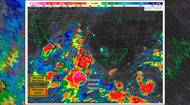 Frente a Oaxaca se forma la tormenta tropical ‘Ramón’ Frente a Oaxaca