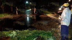 Fuga de hidrocarburo en el rancho tres Marías propiedad de Manuel Cuevas