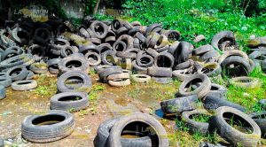 ¡Gobierno llena el parque ecológico de llantas viejas y basura! Gobierno Llena Parque Ecológico Llantas Viejas Basura