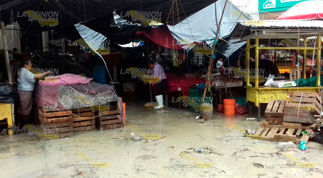 Pierden mercancía a causa de las lluvias Pierden Mercancía Causa Lluvias