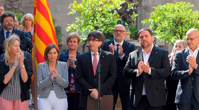 Puigdemont no aclara si declaró la independencia de Cataluña Puigdemont No Aclara Independencia Cataluña