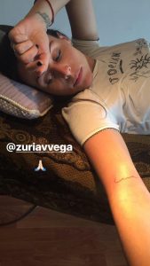 El tatuaje que Zuria Vega se hizo en honor de su hija Lúa