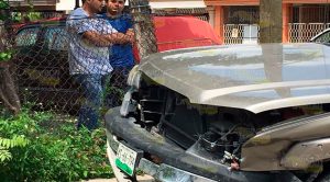 Aparatoso choque en la 27 de Septiembre