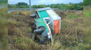 Dramática volcadura