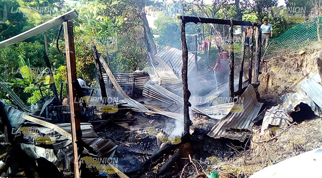 Se incendia vivienda en Km6