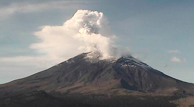 Semáforo de alerta por el volcán Popocatépetl