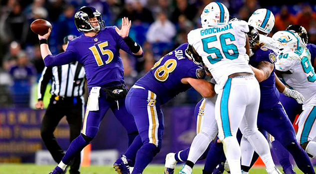 Ravens aplasta a Dolphins en inicio de la Semana 8