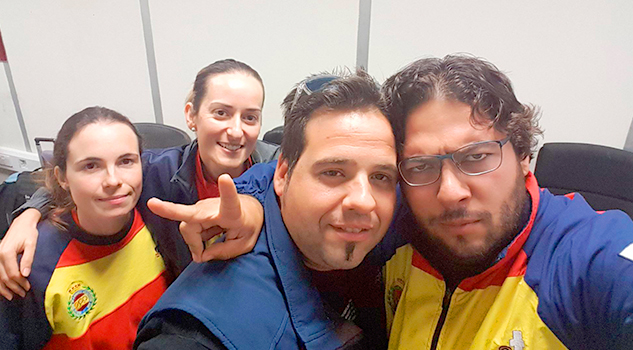 La selección española de tiro, retenida en Abu Dhabi