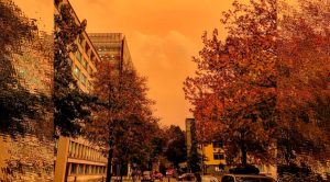 El cielo de Londres se tiñó de naranja