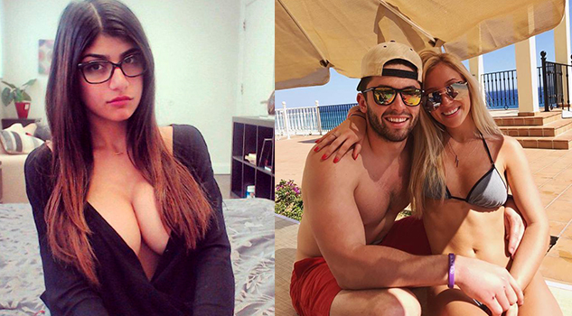 Mia Khalifa intenta seducir a un jugador con pareja.