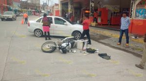 ¡Choca motociclista!