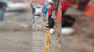 ¡Choca motociclista!