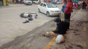¡Choca motociclista!