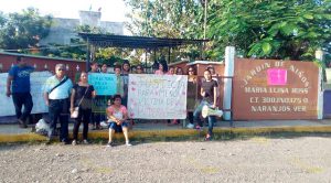Toman jardín de niños del Fraccionamiento Nuevo Naranjos.