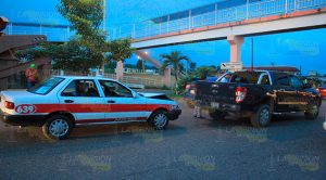 Choque frente al IMSS