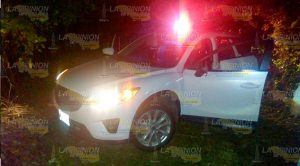 Camioneta rafagueada