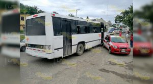 No alcanzó a cruzar taxi