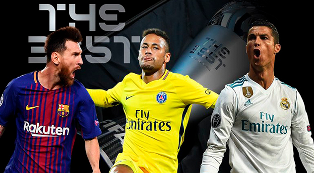 CR7, Messi y Neymar van por el premio The Best de FIFA