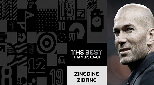 Eligen a Zidane como el mejor técnico de 2017