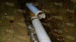 Se rompió una línea que abastece agua a Cerro Azul