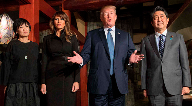 Trump advierte a Corea del Norte a su llegada a Japón Trump Advierte Corea Norte Llegada Japón