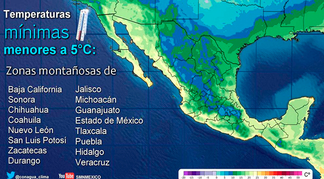 Continuará el ambiente seco en la mayor parte del país