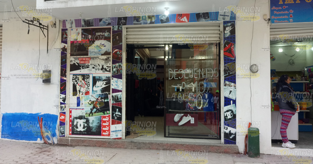 Asaltan tienda deportiva en pleno centro de la ciudad