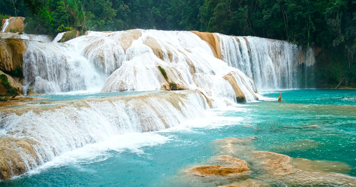 Los habitantes de Agua Azul devuelven la vida a las cascadas sin gastar un peso