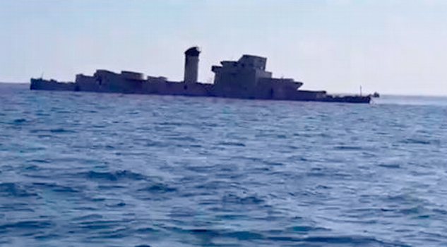 Realizan hundimiento de buque “Comodoro Manuel Azueta”