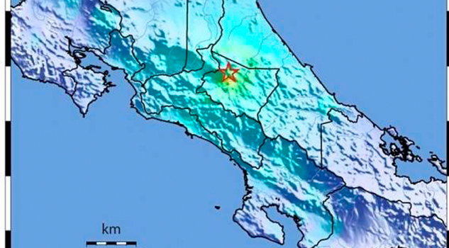 Sismo de magnitud 6,5 sacudió Costa Rica