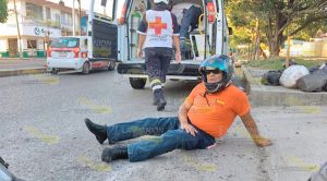 Derrapa motociclista