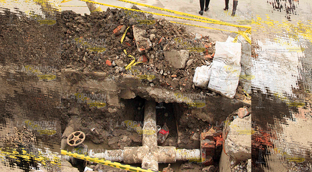 Líneas viejas de agua afectan a domicilios