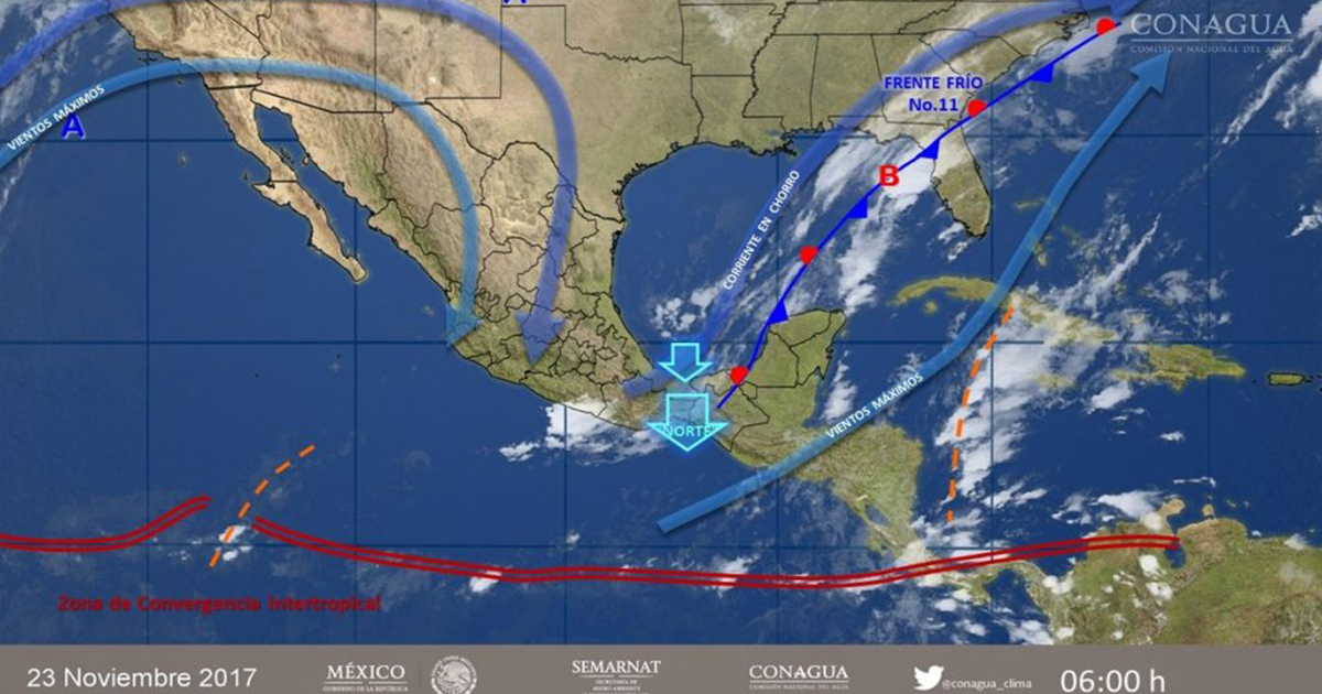 Prevén heladas en el norte, oriente y centro del país
