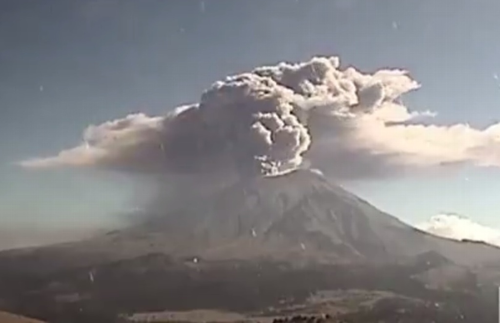 Popocatépetl, con evento eruptivo más grande registrado desde 2013