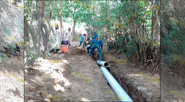 Se rompe la línea que Abastece agua a Cerro Azul