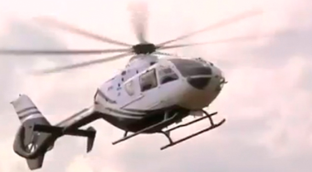 Atacan a tiros helicóptero de mando policial