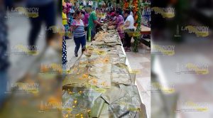 Tradicional tamal xantolero en Tantoyuca
