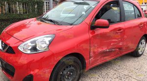 Accidente automovilístico deja como resultado una mujer lesionada Accidente Automovilístico Resultado Mujer Lesionada