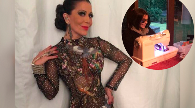 Alejandra Guzmán Presume sus dotes como costurera Alejandra Guzmán Presume Dotes Costurera