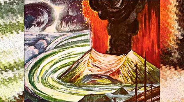 Libro de lava y fumarolas