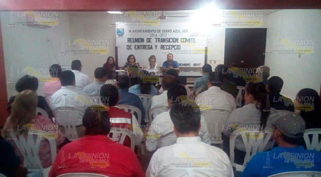 Se realiza la primera reunión de transición en Cerro Azul Realiza Primera Transición Cerro Azul