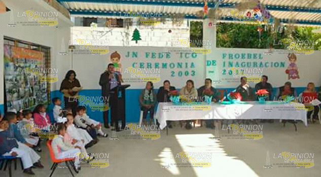Rehabilitado el jardín de niños de Chapopote Rehabilitado Jardín Niños Chapopote