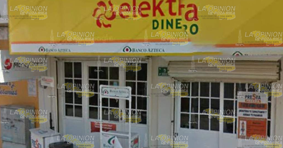 Asaltan Banco Azteca