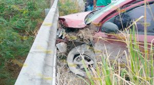 Mujeres heridas en choque